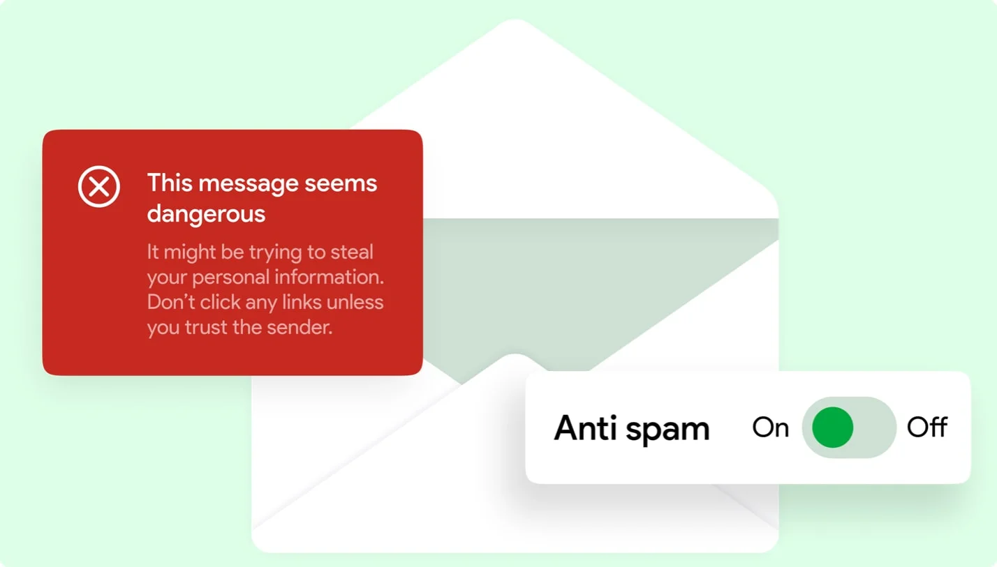 Solution de messagerie anti-spam qui filtre les courriers indésirable