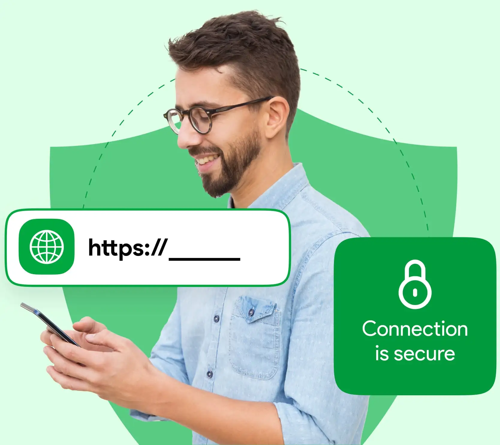 Https et cadenas symbolisant les certificats SSL et la sécurité en ligne