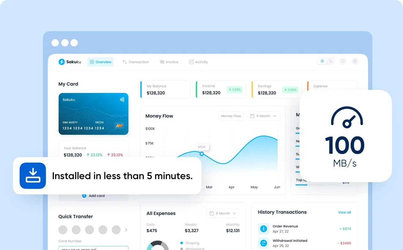 Icône de serveur VPS avec cloud et interface de gestion illustrant l'hébergement virtuel